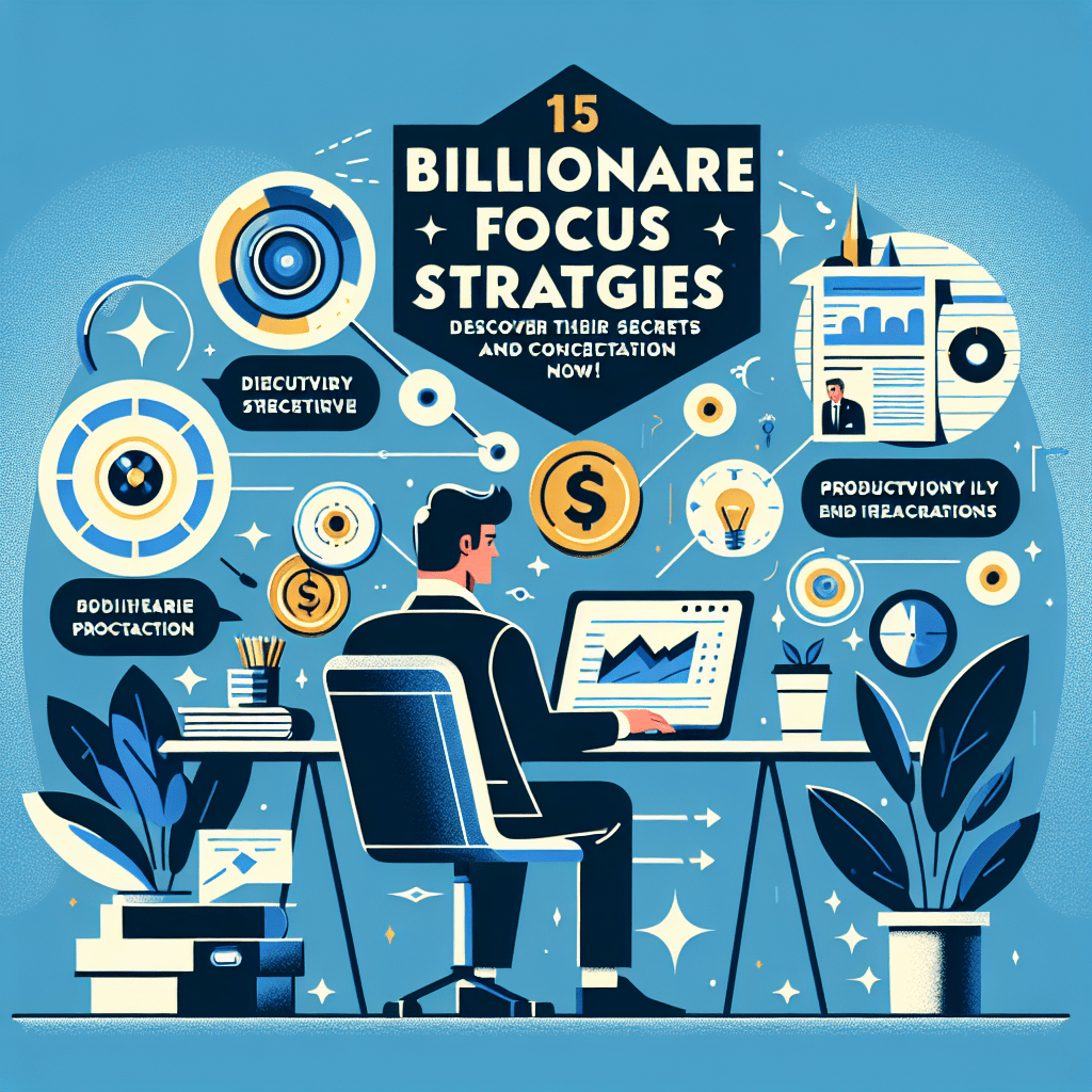 15 Billionaire Focus Strategies&nbsp;Revealed