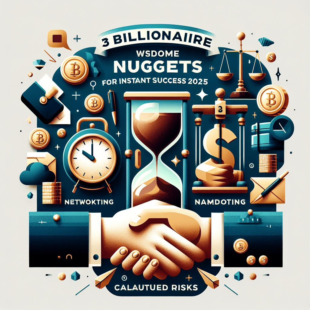 3 Billionaire Wisdom Nuggets for Instant Success&nbsp;2025