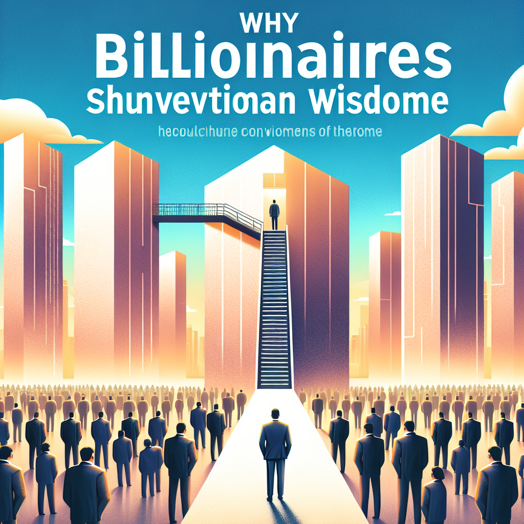 Why Billionaires Shun Conventional&nbsp;Wisdom