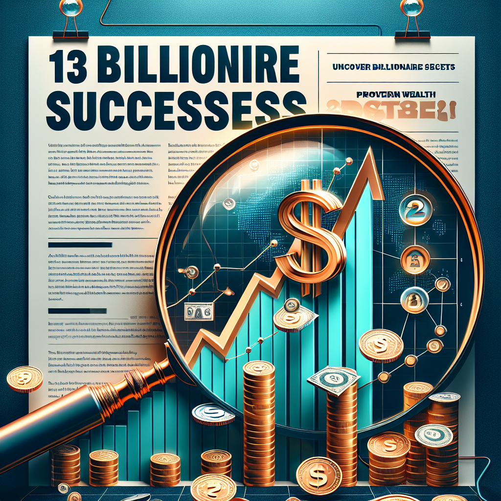 13 Insider Strategies for Billionaire Success 2025