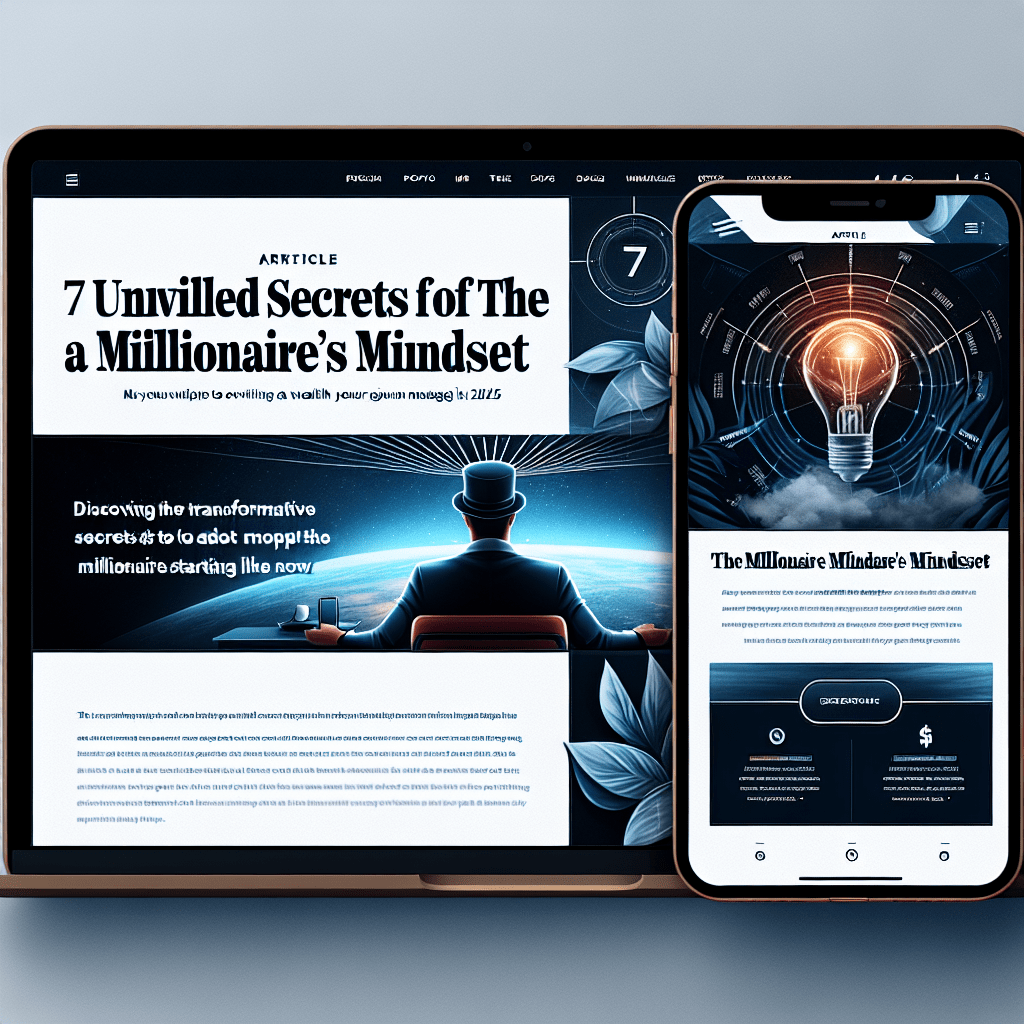 7 Unveiled Secrets of the Millionaire Mindset in 2025