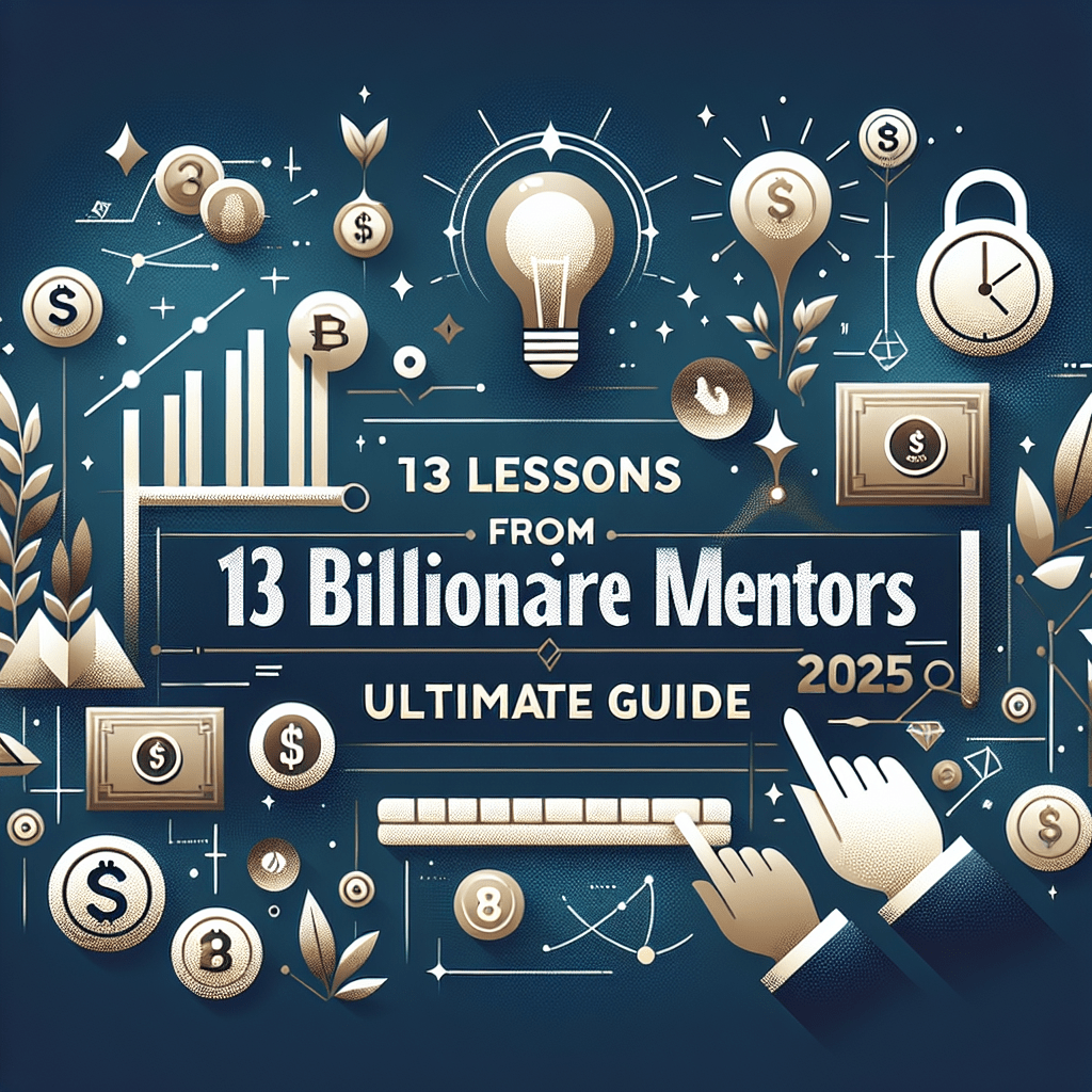 13 Lessons from Billionaire Mentors: Ultimate Guide&nbsp;2025