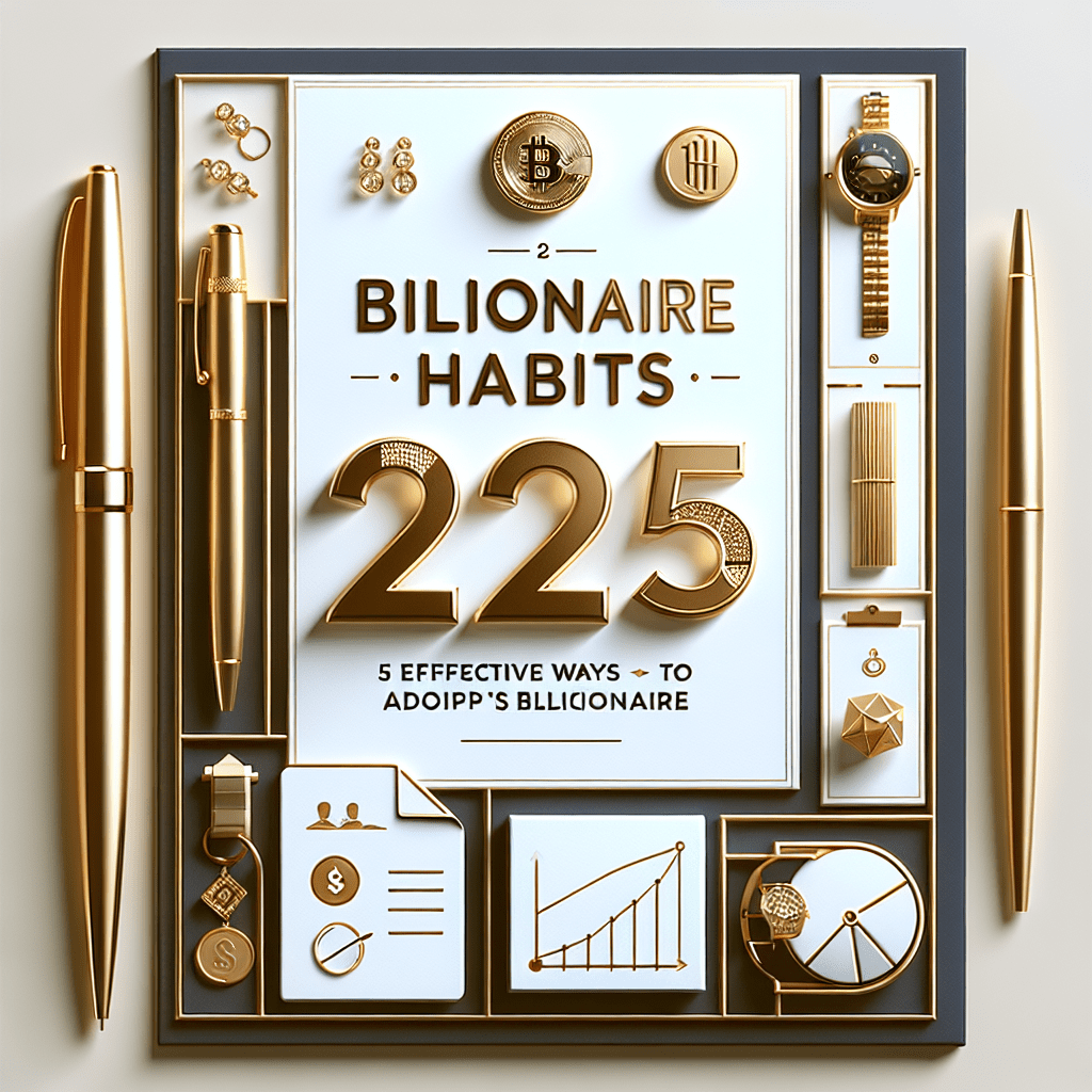 5 Effective Ways to Adopt Billionaire Habits&nbsp;2025