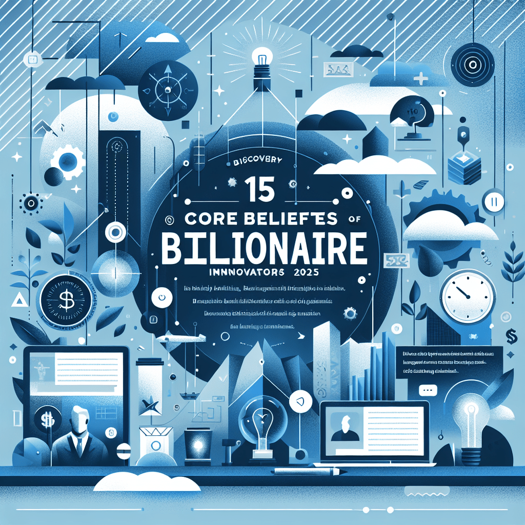 15 Core Beliefs of Best Billionaire Innovators&nbsp;2025