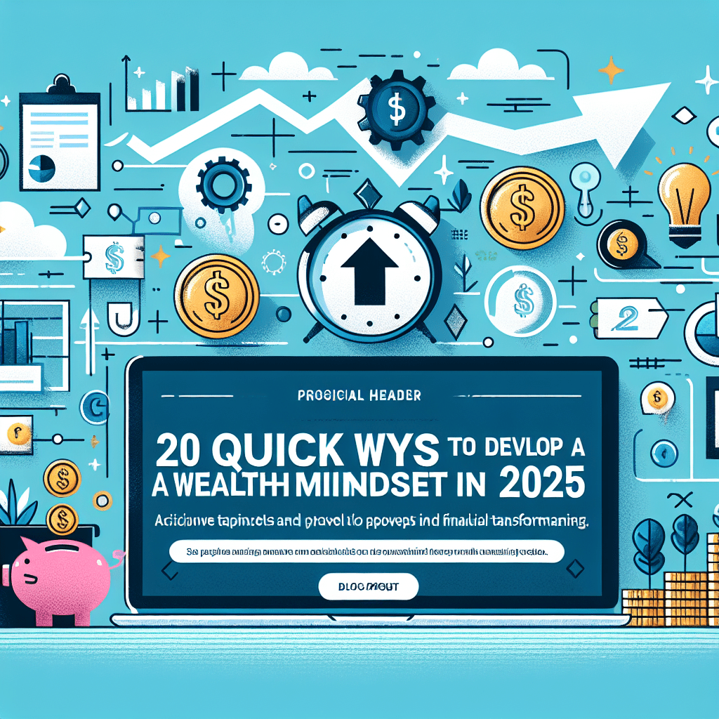 20 Quick Ways to Develop a Wealth Mindset in&nbsp;2025