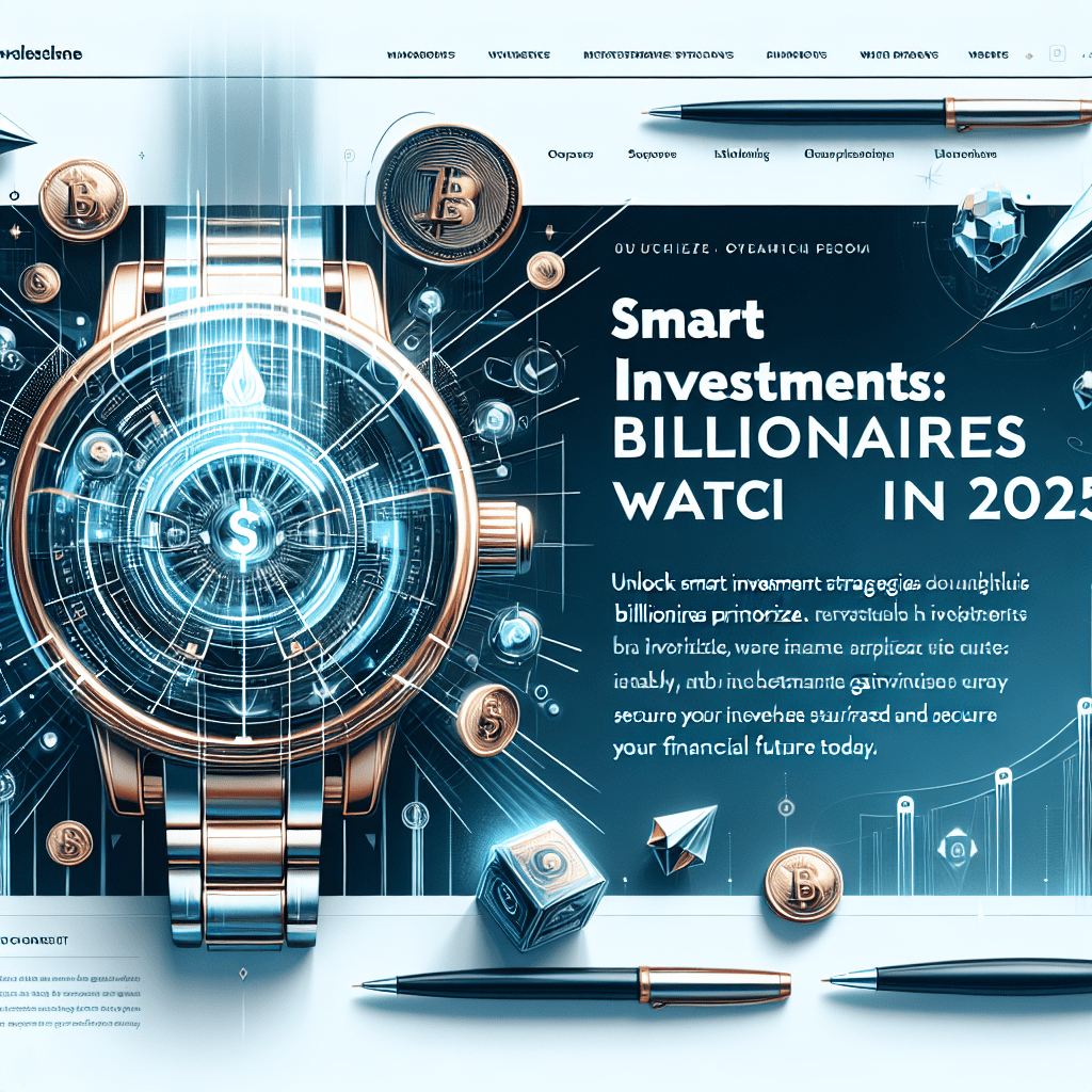 Smart Investments: What Billionaires Watch in&nbsp;2025